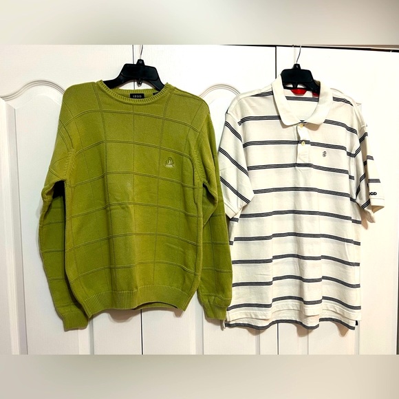 2 Men Model IZOD one Winter Sweater long sleeve ;Small; Polo short sleeve XXL - Picture 2 of 5